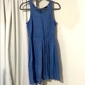 Women’s dress- Blue- Crochet- SIZE SMALL
